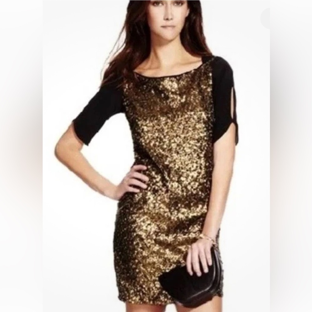 Rebecca Minkoff Gold Sequin Dress (NWT)